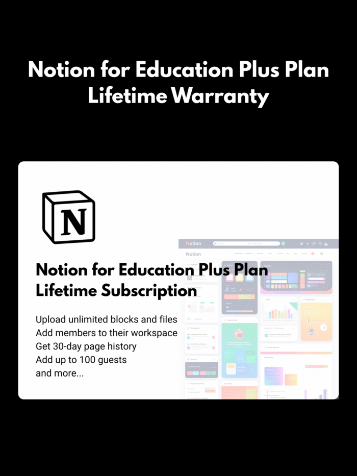 Notion for Education Plus Plan
